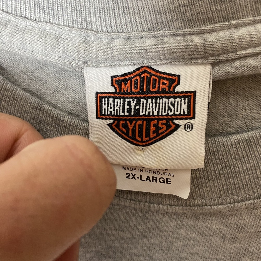 Harley-Davidson Mens 2XL Badlands Gray T-Shirt Graphic Logo - Picture 7 of 7